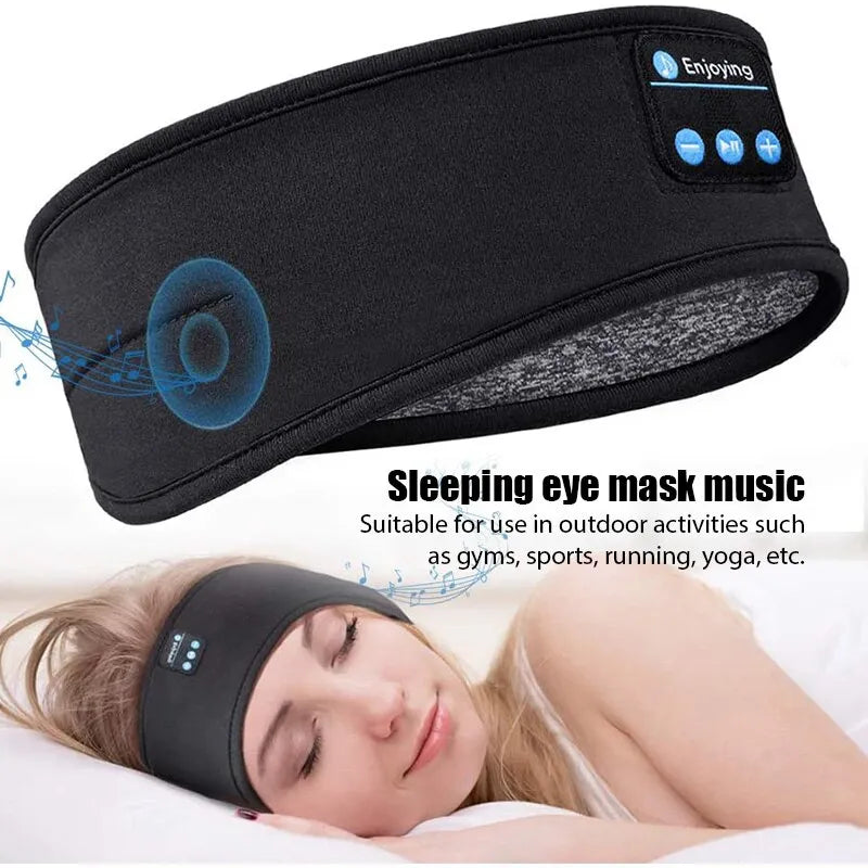 Sports Sleeping Headband Elastic Wireless Headphones Music Eye Mask Wireless Bluetooth Headset Headband