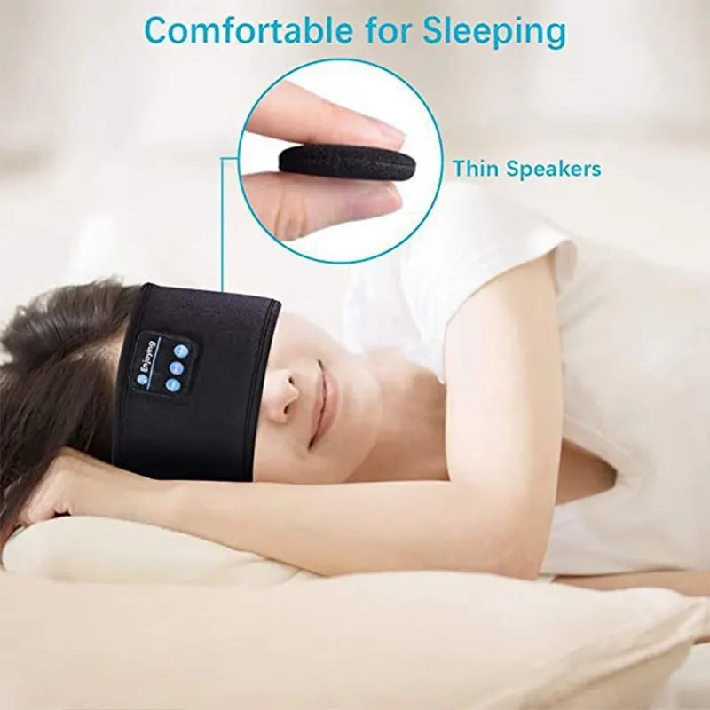 Sports Sleeping Headband Elastic Wireless Headphones Music Eye Mask Wireless Bluetooth Headset Headband